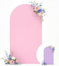 Wedding Arch Backdrop Cover, 6.6FT Purple Pink Arch Cover Stretchy Backdrops, Double-Sided Arch Stand Covers for