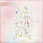 Wedding Arch Backdrop Cover 6.6FT Watercolor Floral Seamless Fabric Hand Greenery Wildflowers Herbs Spandex, alternate view 2