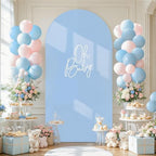 Wedding Arch Backdrop Cover, 6FT Blue Pink Arch Cover Stretchy Backdrops, Double-Sided Arch Stand Covers for, alternate view