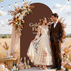 Wedding Arch Backdrop Cover, 6FT Green Brown Arch Cover Stretchy Backdrops, Double-Sided Arch Stand Covers for, alternate