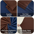Wedding Arch Backdrop Cover, 6FT Navy Blue Brown Arch Cover Stretchy Backdrops, Double-Sided Arch Stand Covers, alternate