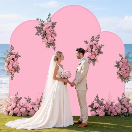 Wedding Arch Backdrop Cover(No Arch Stand), Spandex Arch Covers Stretchy Backdrop Wedding Birthday Party Baby, alternate view