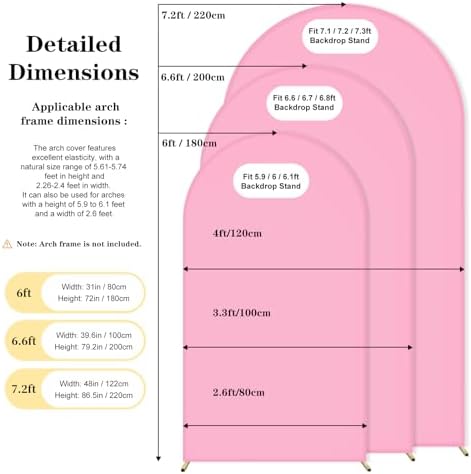 Wedding Arch Backdrop Cover(No Arch Stand), Spandex Arch Covers Stretchy Backdrop Wedding Birthday Party Baby, alternate view