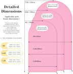 Wedding Arch Backdrop Cover(No Arch Stand), Spandex Arch Covers Stretchy Backdrop Wedding Birthday Party Baby, alternate view