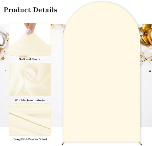 Wedding Arch Backdrop Cover(No Arch Stand), Spandex Arch Covers Stretchy Backdrop Wedding Birthday Party Baby, alternate view