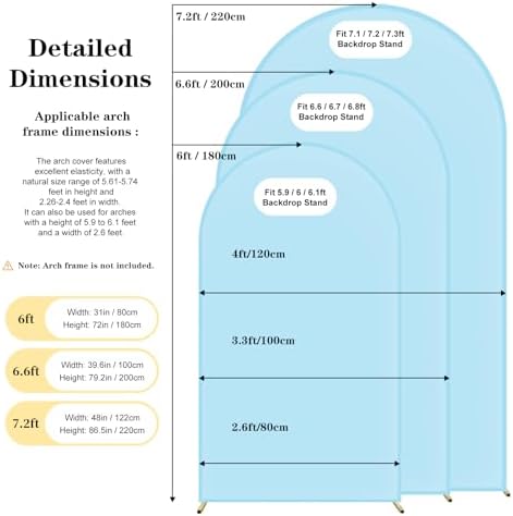 Wedding Arch Backdrop Cover(No Arch Stand), Spandex Arch Covers Stretchy Backdrop Wedding Birthday Party Baby, alternate view