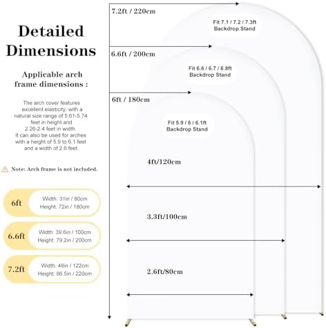 Wedding Arch Backdrop Cover(No Arch Stand), Spandex Arch Covers Stretchy Backdrop Wedding Birthday Party Baby, alternate view