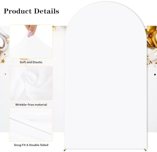 Wedding Arch Backdrop Cover(No Arch Stand), Spandex Arch Covers Stretchy Backdrop Wedding Birthday Party Baby, alternate view