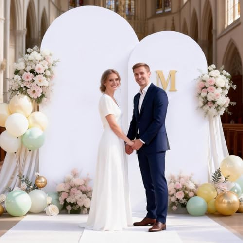 Wedding Arch Backdrop Cover(No Arch Stand), Spandex Arch Covers Stretchy Backdrop Wedding Birthday Party Baby, alternate view
