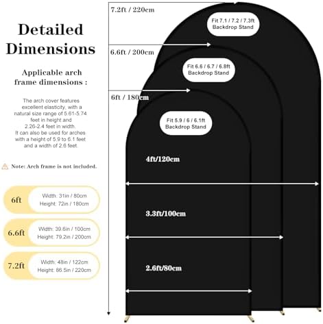 Wedding Arch Backdrop Cover(No Arch Stand), Spandex Arch Covers Stretchy Backdrop Wedding Birthday Party Baby, alternate view