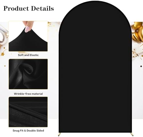 Wedding Arch Backdrop Cover(No Arch Stand), Spandex Arch Covers Stretchy Backdrop Wedding Birthday Party Baby, alternate view