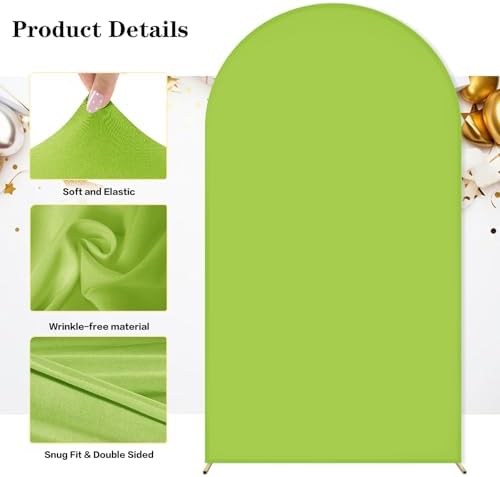 Wedding Arch Backdrop Cover(No Arch Stand), Spandex Arch Covers Stretchy Backdrop Wedding Birthday Party Baby, alternate view