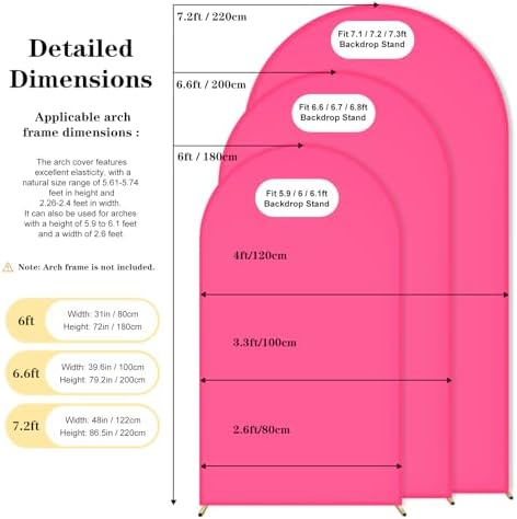 Wedding Arch Backdrop Cover(No Arch Stand), Spandex Arch Covers Stretchy Backdrop Wedding Birthday Party Baby, alternate view