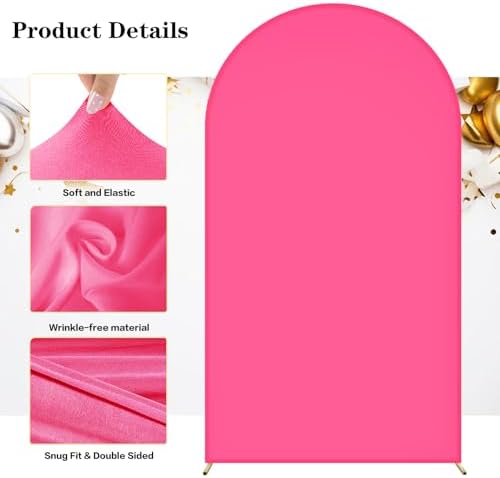 Wedding Arch Backdrop Cover(No Arch Stand), Spandex Arch Covers Stretchy Backdrop Wedding Birthday Party Baby, alternate view