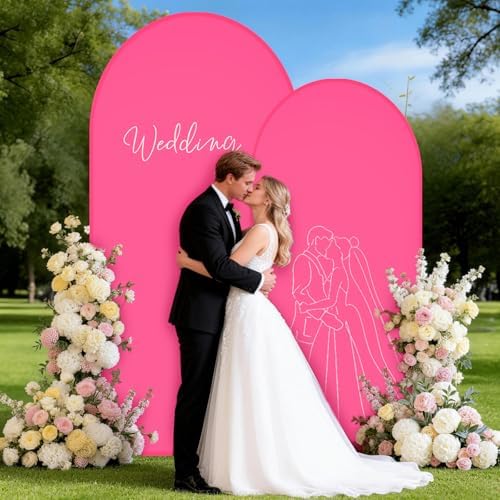 Wedding Arch Backdrop Cover(No Arch Stand), Spandex Arch Covers Stretchy Backdrop Wedding Birthday Party Baby, alternate view