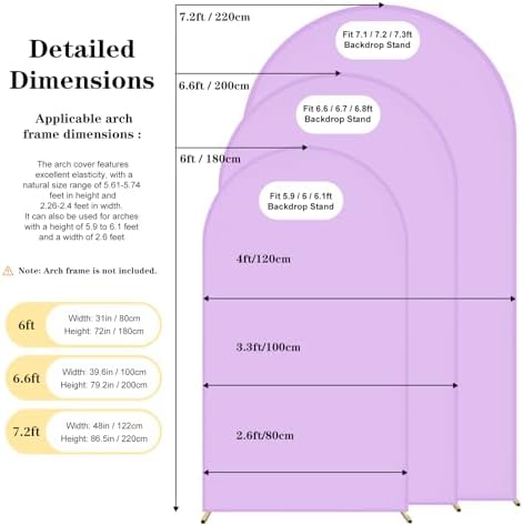 Wedding Arch Backdrop Cover(No Arch Stand), Spandex Arch Covers Stretchy Backdrop Wedding Birthday Party Baby, alternate view