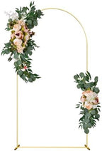 Wedding Arch Backdrop Stand 6.6FT Gold Wedding Balloon Arched Backdrop Stand Square Arch Frame for Birthday