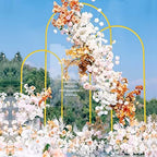 Wedding Arch Backdrop Stand 6FT,5FT,4FT Gold Metal Arch Stand Set, alternate view 3