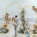 Wedding Arch Backdrop Stand 7.2FT, 6.6FT Set of 2 Metal Arch Backdrop Stand for Birthday Party Wedding Ceremony, alternate