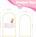 Wedding Arch Backdrop Stand 7.2FT, 6.6FT Set of 2 Metal Arch Backdrop Stand for Birthday Party Wedding Ceremony, alternate