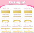 Wedding Arch Backdrop Stand 7.2FT, 6.6FT Set of 2 Metal Arch Backdrop Stand for Birthday Party Wedding Ceremony, alternate
