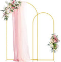 Wedding Arch Backdrop Stand 7.2FT,6FT Gold Metal Arch Stand Set