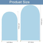 Wedding Arch Backdrop Stand Cover 2 Set 7.2+6FT for Birthday Blue in 7.2FT+6FT in Dusty Blue, alternate view 2