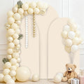 Wedding Arch Backdrop Stand Cover 3 Set Beige 7.2+6+6.6FT Grad Arch in 7.2FT+6.6FT+6FT in Beige