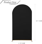 Wedding Arch Backdrop Stand Cover, 5FT Double Sided Stretchy Arch Cover Fitted Wedding Birthday Party Banquet, alternate view