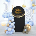 Wedding Arch Backdrop Stand Cover, 5FT Double Sided Stretchy Arch Cover Fitted Wedding Birthday Party Banquet, alternate view