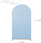 Wedding Arch Backdrop Stand Cover, 5FT Double Sided Stretchy Arch Cover Fitted Wedding Birthday Party Banquet, alternate view