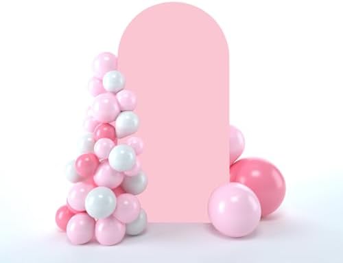 Wedding Arch Backdrop Stand Cover, 5FT Double Sided Stretchy Arch Cover Fitted Wedding Birthday Party Banquet