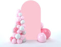 Wedding Arch Backdrop Stand Cover, 5FT Double Sided Stretchy Arch Cover Fitted Wedding Birthday Party Banquet