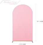Wedding Arch Backdrop Stand Cover, 5FT Double Sided Stretchy Arch Cover Fitted Wedding Birthday Party Banquet, alternate view