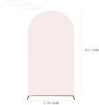 Wedding Arch Backdrop Stand Cover, 5FT Double Sided Stretchy Arch Cover Fitted Wedding Birthday Party Banquet, alternate view