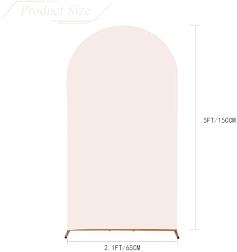 Wedding Arch Backdrop Stand Cover, 5FT Double Sided Stretchy Arch Cover Fitted Wedding Birthday Party Banquet, alternate view