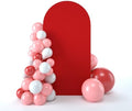 Wedding Arch Backdrop Stand Cover, 6.6FT Double Sided Stretchy Arch Cover Fitted Wedding Birthday Party Banquet