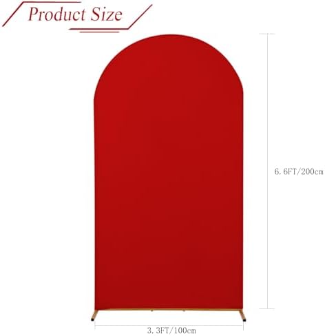 Wedding Arch Backdrop Stand Cover, 6.6FT Double Sided Stretchy Arch Cover Fitted Wedding Birthday Party Banquet, alternate