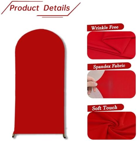 Wedding Arch Backdrop Stand Cover, 6.6FT Double Sided Stretchy Arch Cover Fitted Wedding Birthday Party Banquet, alternate