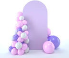 Wedding Arch Backdrop Stand Cover, 6.6FT Double Sided Stretchy Arch Cover Fitted Wedding Birthday Party Banquet