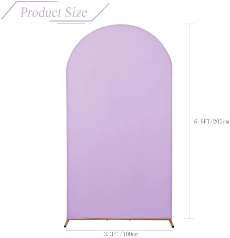 Wedding Arch Backdrop Stand Cover, 6.6FT Double Sided Stretchy Arch Cover Fitted Wedding Birthday Party Banquet, alternate