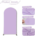 Wedding Arch Backdrop Stand Cover, 6.6FT Double Sided Stretchy Arch Cover Fitted Wedding Birthday Party Banquet, alternate