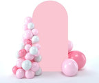 Wedding Arch Backdrop Stand Cover, 6.6FT Double Sided Stretchy Arch Cover Fitted Wedding Birthday Party Banquet