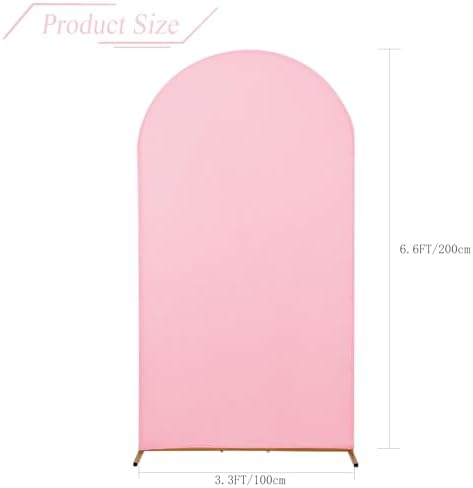 Wedding Arch Backdrop Stand Cover, 6.6FT Double Sided Stretchy Arch Cover Fitted Wedding Birthday Party Banquet, alternate