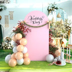 Wedding Arch Backdrop Stand Cover, 6.6FT Double Sided Stretchy Arch Cover Fitted Wedding Birthday Party Banquet, alternate