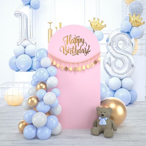 Wedding Arch Backdrop Stand Cover, 6.6FT Double Sided Stretchy Arch Cover Fitted Wedding Birthday Party Banquet, alternate