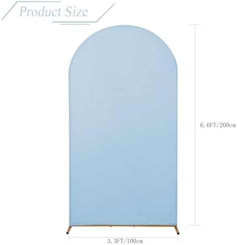 Wedding Arch Backdrop Stand Cover, 6.6FT Double Sided Stretchy Arch Cover Fitted Wedding Birthday Party Banquet, alternate