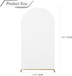 Wedding Arch Backdrop Stand Cover, 6FT Double Sided Stretchy Arch Cover Fitted Wedding Birthday Party Banquet, alternate view