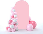 Wedding Arch Backdrop Stand Cover, 6FT Double Sided Stretchy Arch Cover Fitted Wedding Birthday Party Banquet