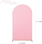Wedding Arch Backdrop Stand Cover, 6FT Double Sided Stretchy Arch Cover Fitted Wedding Birthday Party Banquet, alternate view